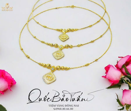 Kiềng cổ mix charm KC-003