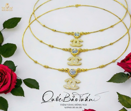 Kiềng cổ mix charm KC-004