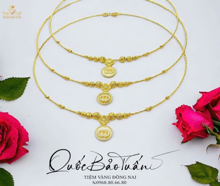 Kiềng cổ mix charm KC-007