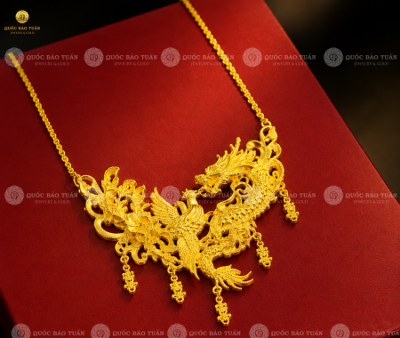 Dây Chuyền Vàng Cô Dâu - Long Phụng Trình Tường