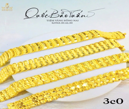Lắc tay vàng 23K 3c0