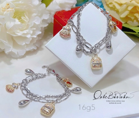 Lắc tay mix charm 16g5