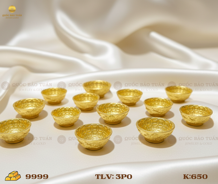Charm Vàng 99.99 - Bát Vàng Tụ Bảo