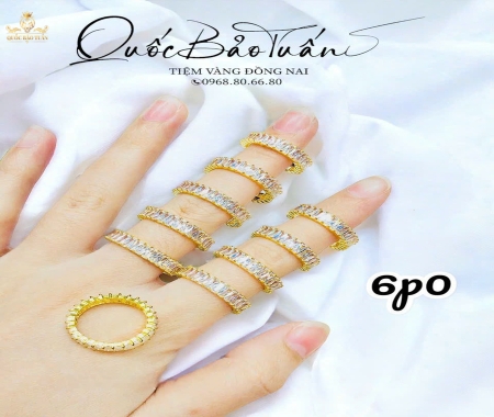 Nhẫn baguettle 6p0