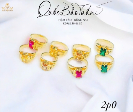Nhẫn đá đủ màu NTE-002