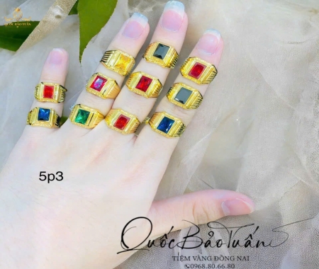 Nhẫn đá đủ màu NTE-008