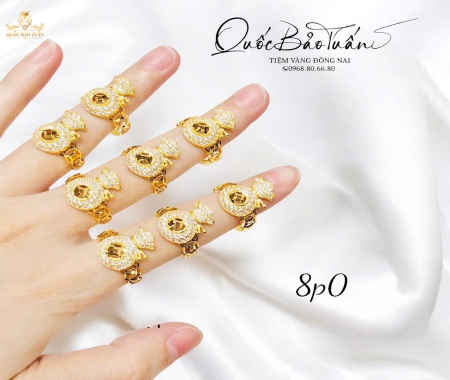 Nhẫn túi tiền kết tấm 8p0