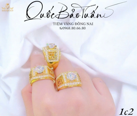 Nhẫn hột chủ 1c2 8li