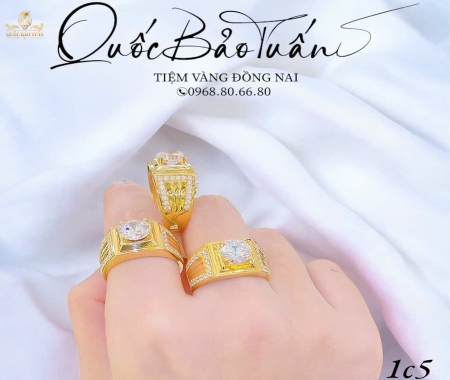 Nhẫn hột chủ 1c5