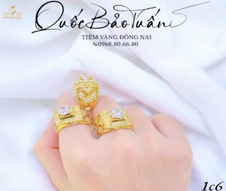 Nhẫn hột chủ 1c6